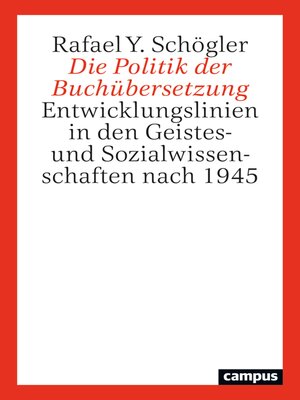 cover image of Die Politik der Buchübersetzung